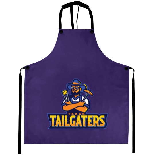 Discover Texas Tailgaters With Bbq And Sports Theme For Game Day Enthusiasts Aprons