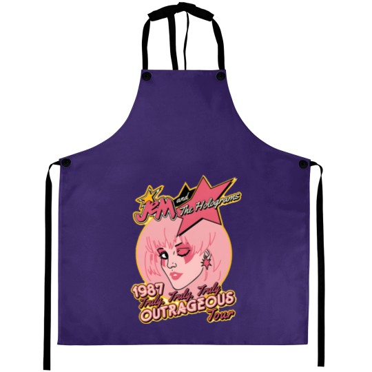 Discover Jem & The Holograms Aprons, Jem Outrageous Tour Aprons