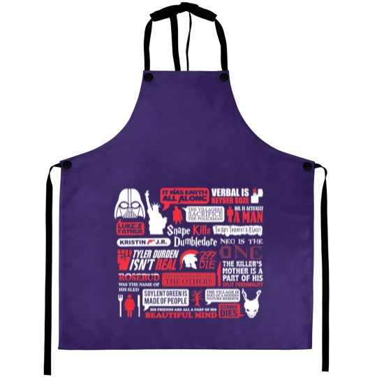 Discover Movie Spoilers Funny Aprons, Men's Women's Sizes (wtb-094)