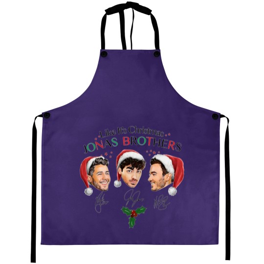 Discover Like It's Christmas Jonas Brothers Aprons, Jonas Brothers Unisex Aprons