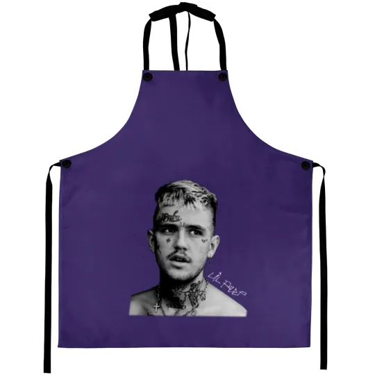 Discover Lil Peep Aprons, Hip Hop Aprons, Rappers Aprons, Cry Baby Aprons, Lil Peep Merch