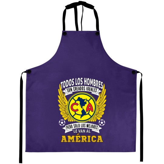 Discover Playera Aguilas del America Solo Los Mejores le Van al America Aprons