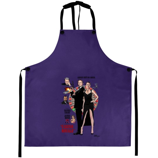 Discover James Bond Casino Royale V1 Natural Vintage Aprons