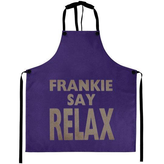 Discover Frankie Say Relax Aprons / TV Show Apparel / Fan Aprons / Funny Sitcom