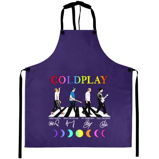 Discover Coldplay Band Aprons Round
