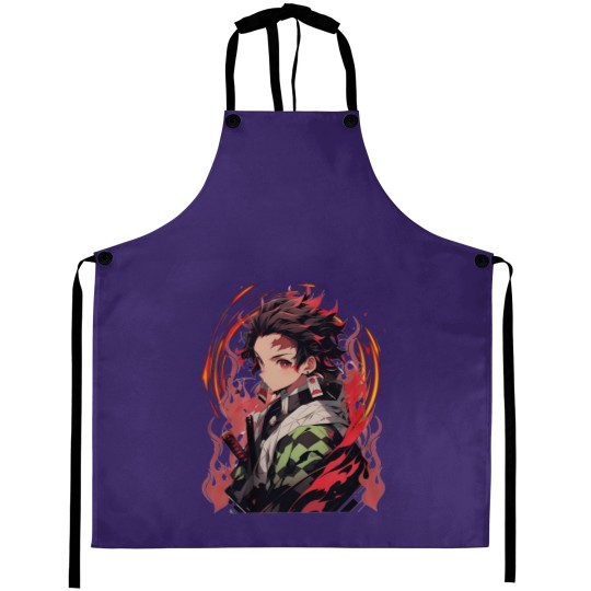 Discover Anime Aprons, Tanjirou Aprons, Anime Lovers Aprons