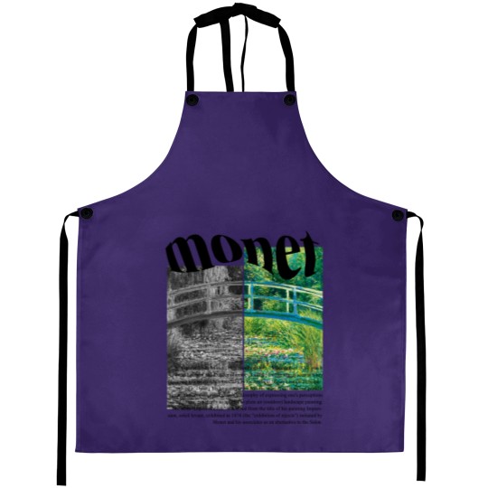 Discover Claude Monet Aprons, Minimalist Art, The Water-Lily Pond Aprons