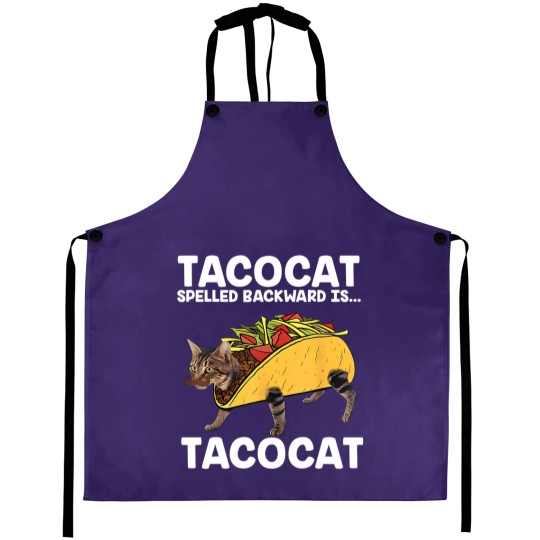 Discover Funny Taco Cat Vintage Aprons