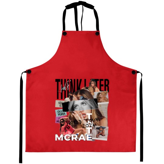 Discover Tate Mcrae Aprons, Think Later World Tour 2024 Aprons