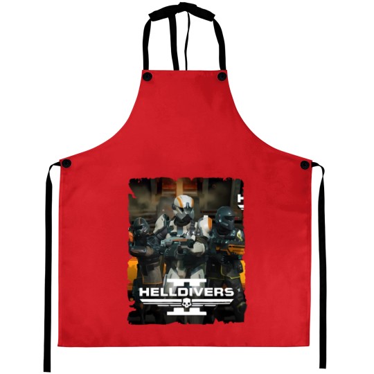 Discover Helldivers Minimalist Aprons, Helldivers Aprons