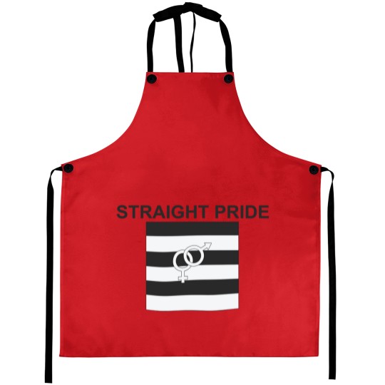Discover Straight Pride Aprons Gender Symbols Men & Woman