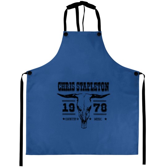 Discover Chris Stapleton ESTD 1978 Aprons, Chris Stapleton Bullhead
