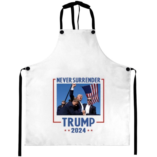 Discover Trump 2024 Never Surrender Apron