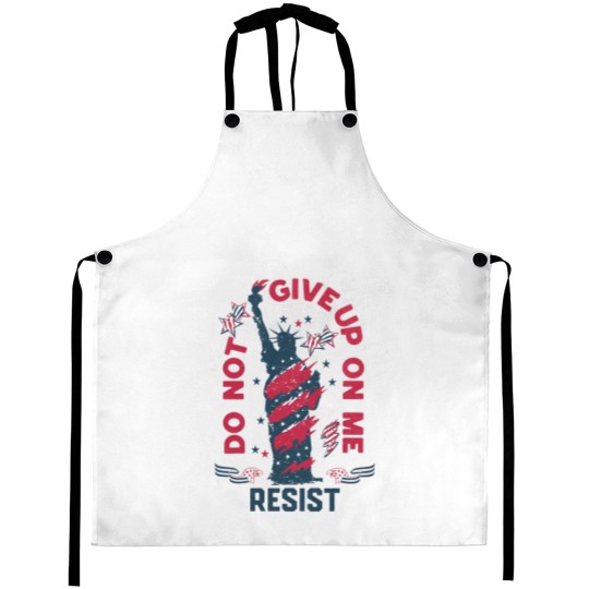 Discover 4th of July Aprons, Anti Trump Aprons, Democracy Matters Aprons