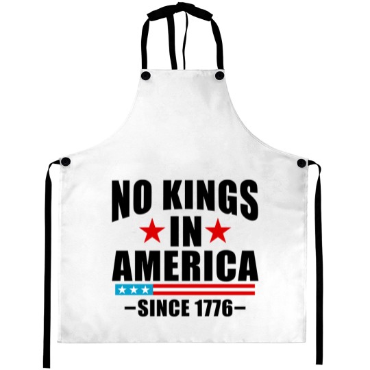Discover No Kings in America Aprons Anti-Trump, Protest Aprons Democracy Aprons Protest Gift for Anti-MAGA Patriotic Aprons We The People No Kings In America