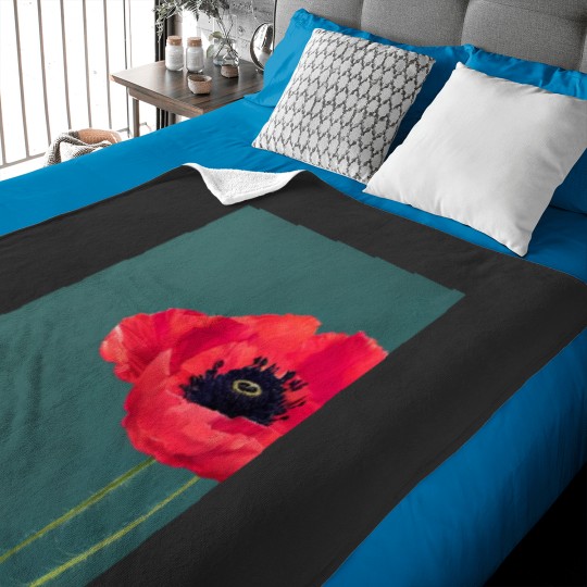 Discover poppy flower Graphic Baby Blankets