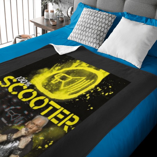 Discover scooter techno Baby Blankets