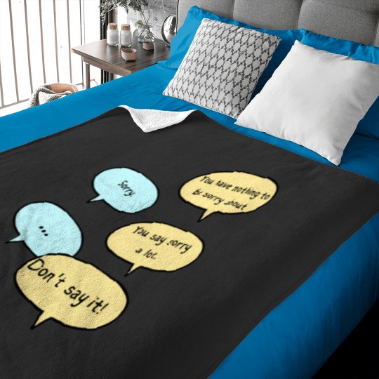 Discover You say sorry a lot, Heartstopper Charlie and Nick quote Baby Blankets