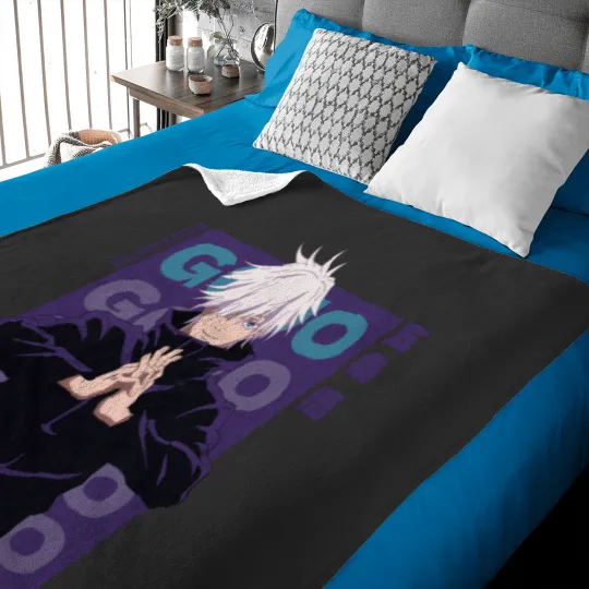 Discover Gojo JJK Gojo JJK Gojo JJK Gojo JJK Baby Blankets