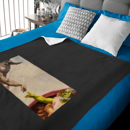 Discover Shrek hands of God Classic Baby Blankets, Love Shrek Baby Blankets