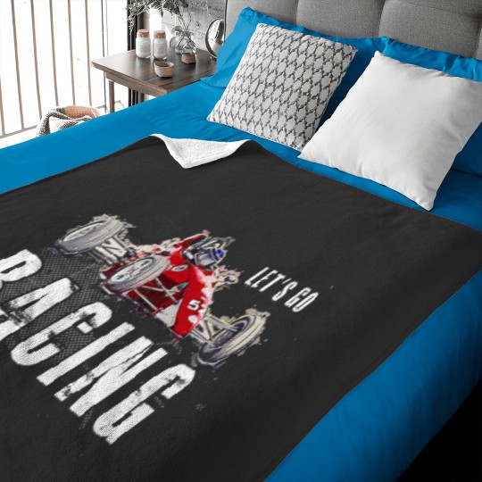 Discover Let's Go Racing - Racing Car - Baby Blankets