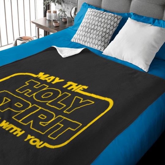 Discover May The Holy Spirit Be With You Sci Fi Nerd Gift C Baby Blankets