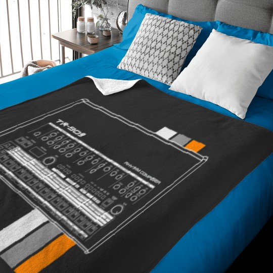 Discover TR 909 Dark Background Baby Blankets