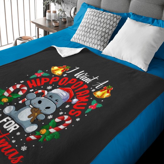 Discover I Want A Hippopotamus For Christmas Baby Blankets