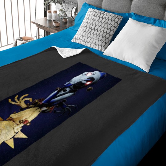 Discover SunDrop and MoonDrop FNAF Security Breach Poster Baby Blankets