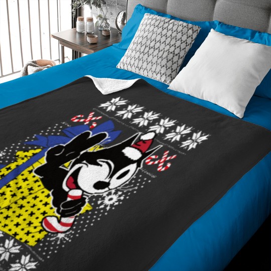 Discover Aqua Felix the Cat Baby Blankets
