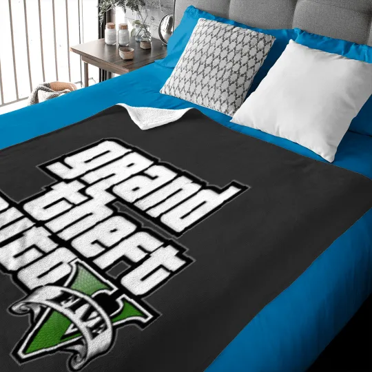 Discover Grand Theft Auto Logo, GTA-V Baby Blankets