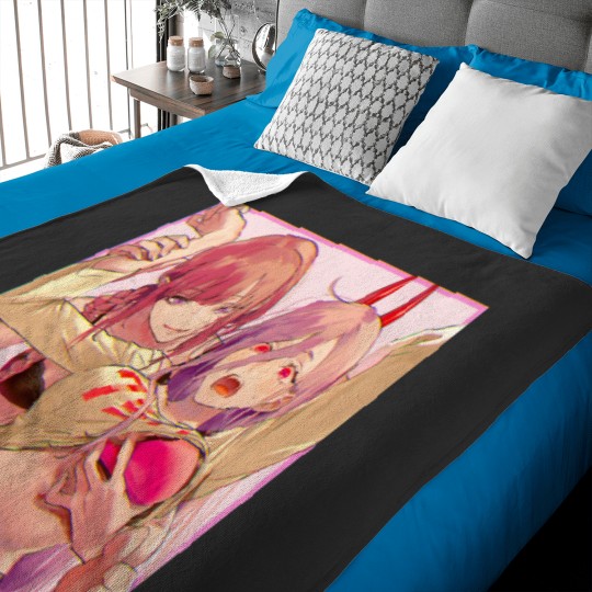 Discover Chainsaw M a n Makima Power Baby Blankets