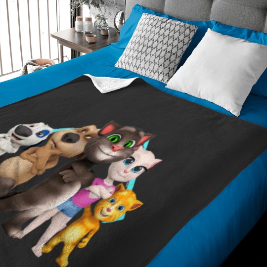 Discover Talking tom and friends Baby Blankets