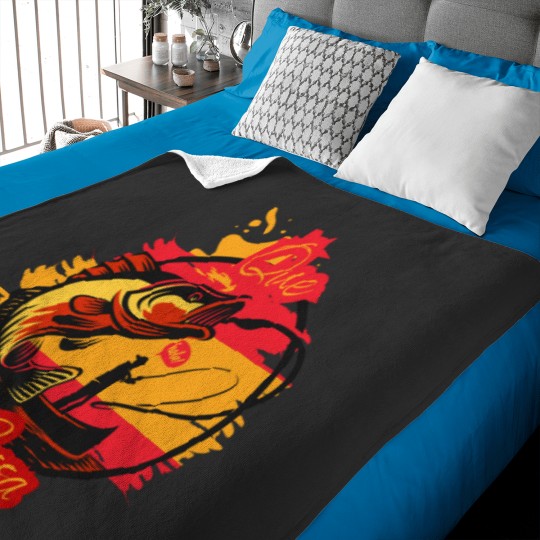 Discover Spain Fishing Flag Lovers - Fisherman Baby Blankets