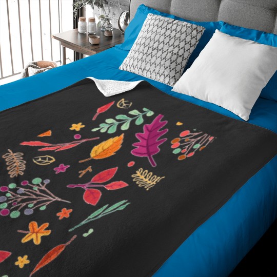 Discover leaves Baby Blankets
