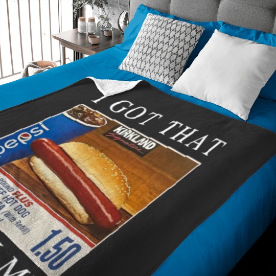 Discover I Got That Dog In Me Funny Costco Hotdog Baby Blankets