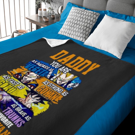 Discover Daddy Super Saiyan Dragon Ball Z Ba Baby Blankets