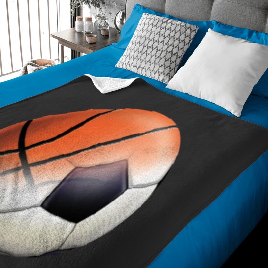 Discover Soccer Ball and Basketball Themes Baby Blankets