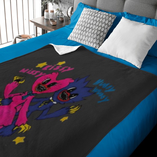 Discover poppy playtime chapter 3 kissy missy huggy wuggy Baby Blankets