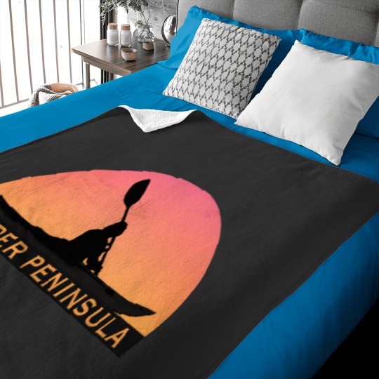 Discover KAYAK Upper Peninsula Michigan UP Yooper Souvenir Baby Blankets