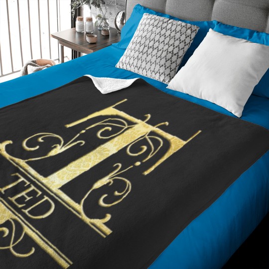 Discover Ted Monogram Letter T Baby Blankets - Gift For Ted