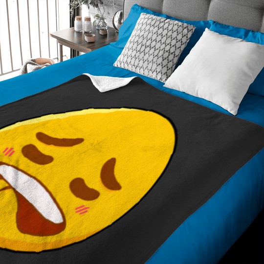 Discover Biting Lip Emoji s Baby Blankets