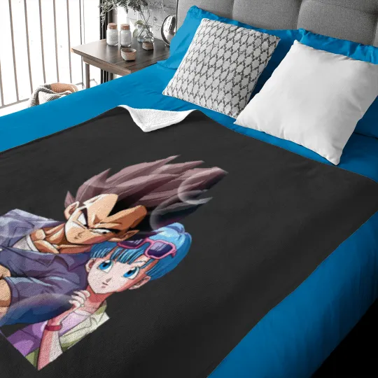 Discover vegeta and bulma | Active Baby Blankets