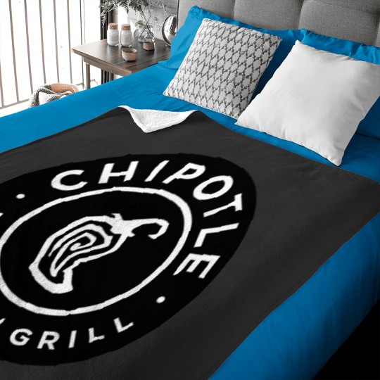 Discover THE CHIPOTLE MEXICAN GRILL BLACK LOGO Baby Blankets