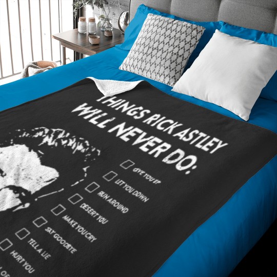 Discover Things rick astley will never do Baby Blankets