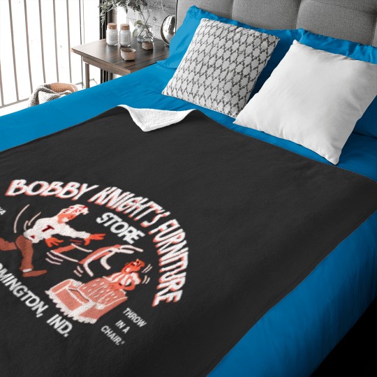 Discover IU Bobby Knight - Throw A Chair - Vintage Indiana University, Bloomington Baby Blankets