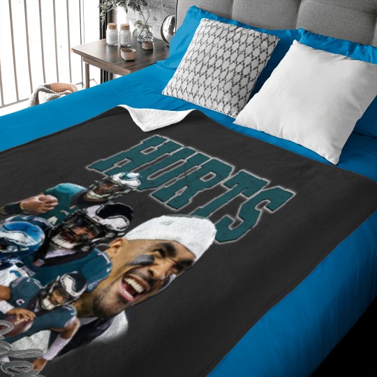 Discover Vintage Jalen Hurts Baby Blankets, Jalen Hurts Baby Blankets, Football Fan Gifts
