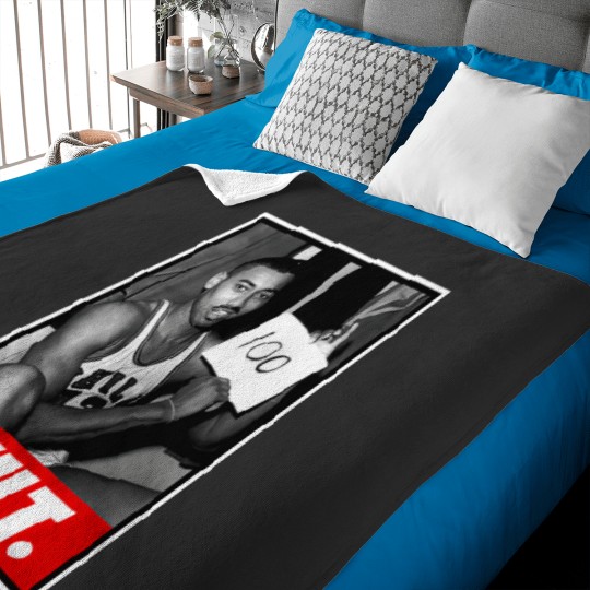 Discover WILT CHAMBERLAIN BASKETBALL Baby Blankets