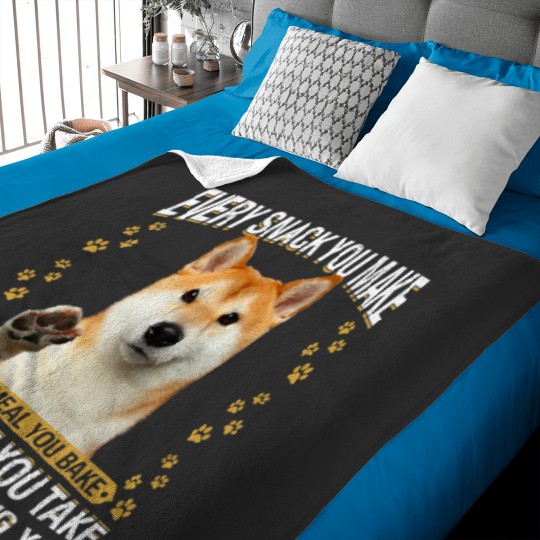 Discover Funny Shiba Inu Dog Mom Dog Dad Baby Blankets