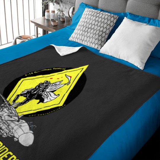Discover F-14 Grumman Tomcat VF-142 The Ghostriders Baby Blankets